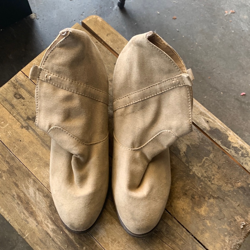 Taupe booties